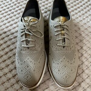 Women’s Cole Haan shoes- Gray and Gold
